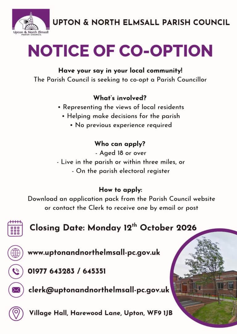 Co-Option Advert October 2026